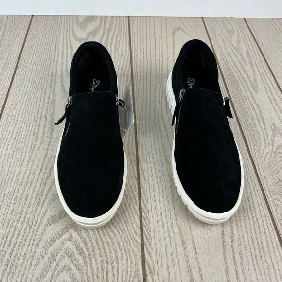 Aqua College Flivia Women's Suede Waterproof Slip-On Sneakers 11M Black $99 - Picture 2 of 8